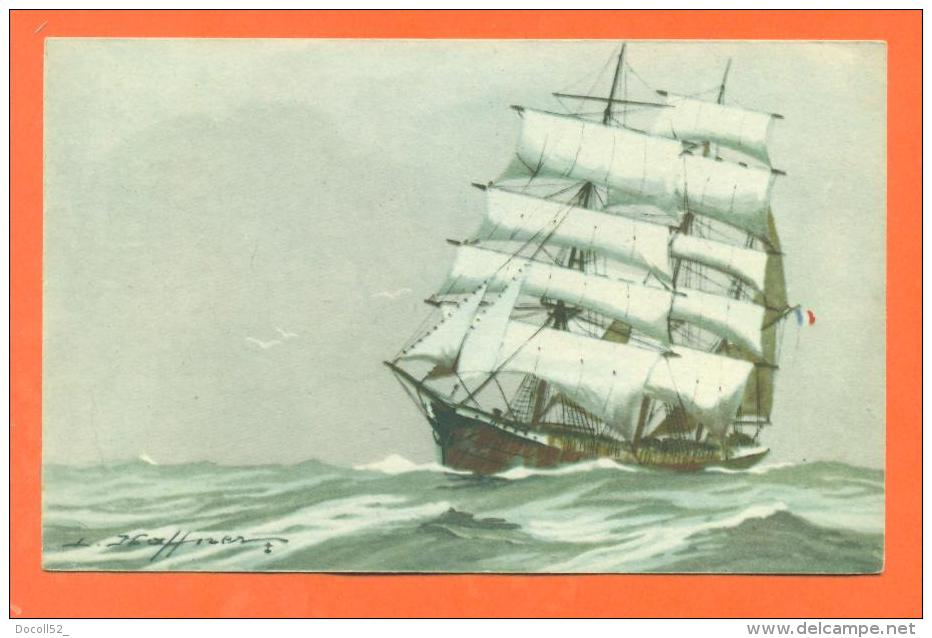 CPA  Illustrateur HAFFNER - Bateau - Voilier - Vaisseau  " Trois Mats Barque " - Haffner