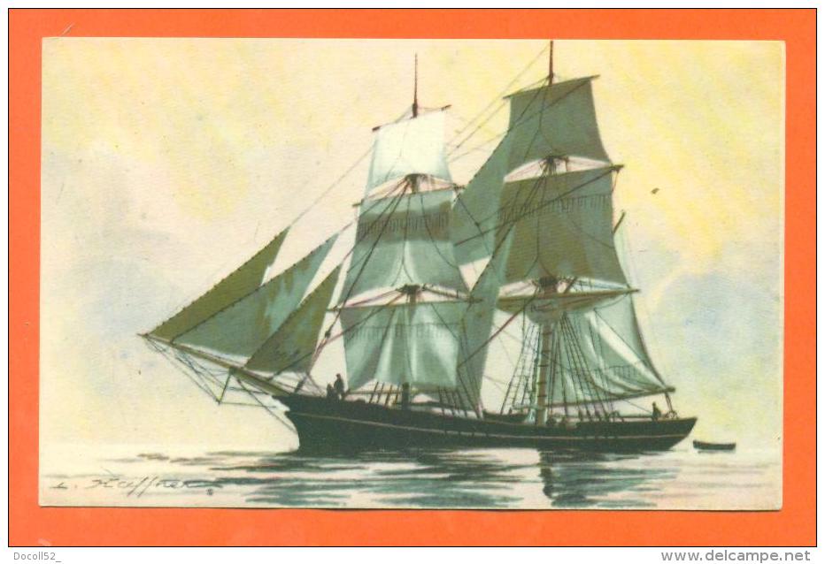 CPA  Illustrateur HAFFNER - Bateau - Voilier - Vaisseau  " Brick " - Haffner