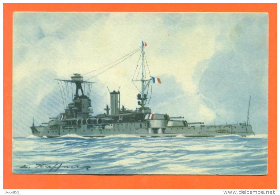 CPA  Illustrateur HAFFNER - Bateau  " Cuirassé Provence " - Haffner