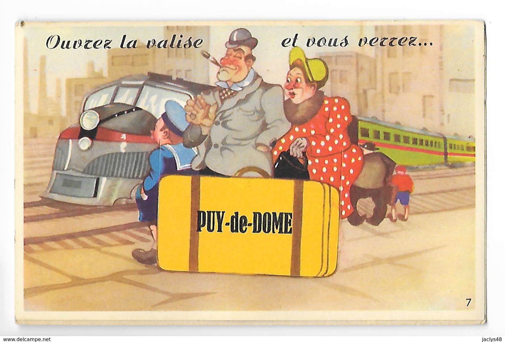 PUY DE DOME  (carte à Systèmes)   Ouvrez La Valise Et Vous Verrez - Complète Avec 10 Mini-vues -    - L 1 - Dreh- Und Zugkarten