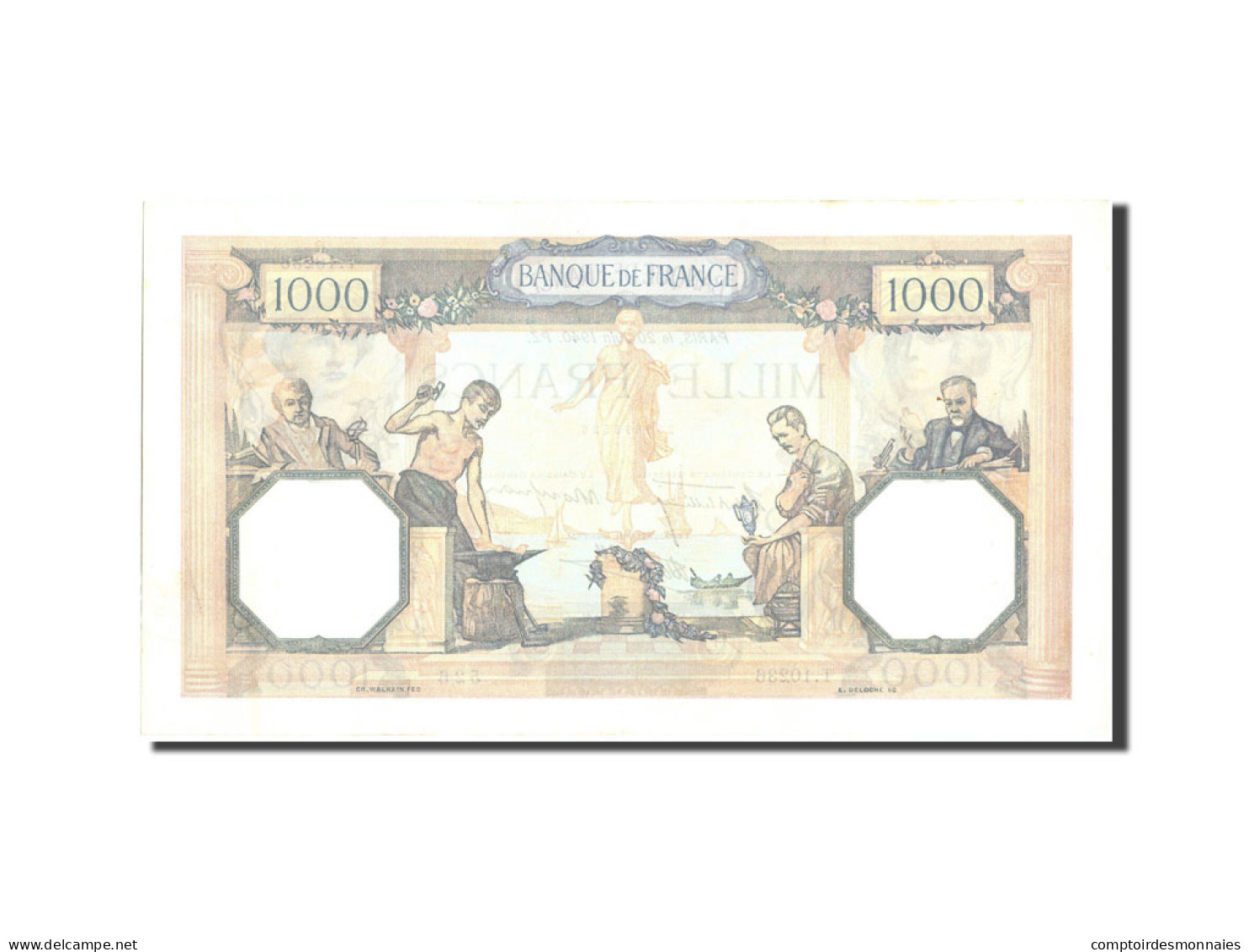 Billet, France, 1000 Francs, 1 000 F 1927-1940 ''Cérès Et Mercure'', 1940 - 1 000 F 1927-1940 ''Cérès Et Mercure''