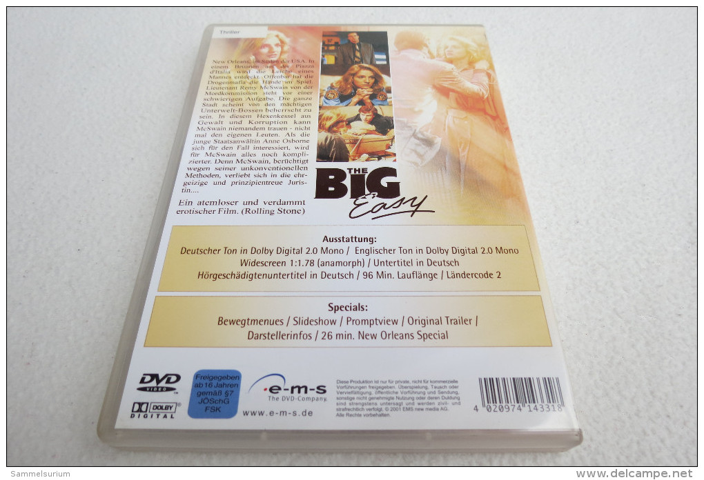 DVD "The Big Easy" Der Große Leichtsinn, Ein Atemloser Und Verdammt Erotischer Film - DVD Musicaux