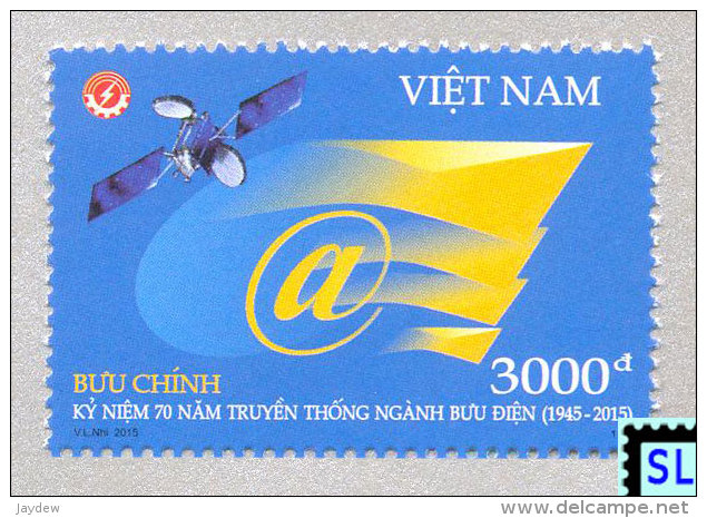 Vietnam Stamps 2015, Posts And Telecommunications Branch, Space, MNH - Vietnam