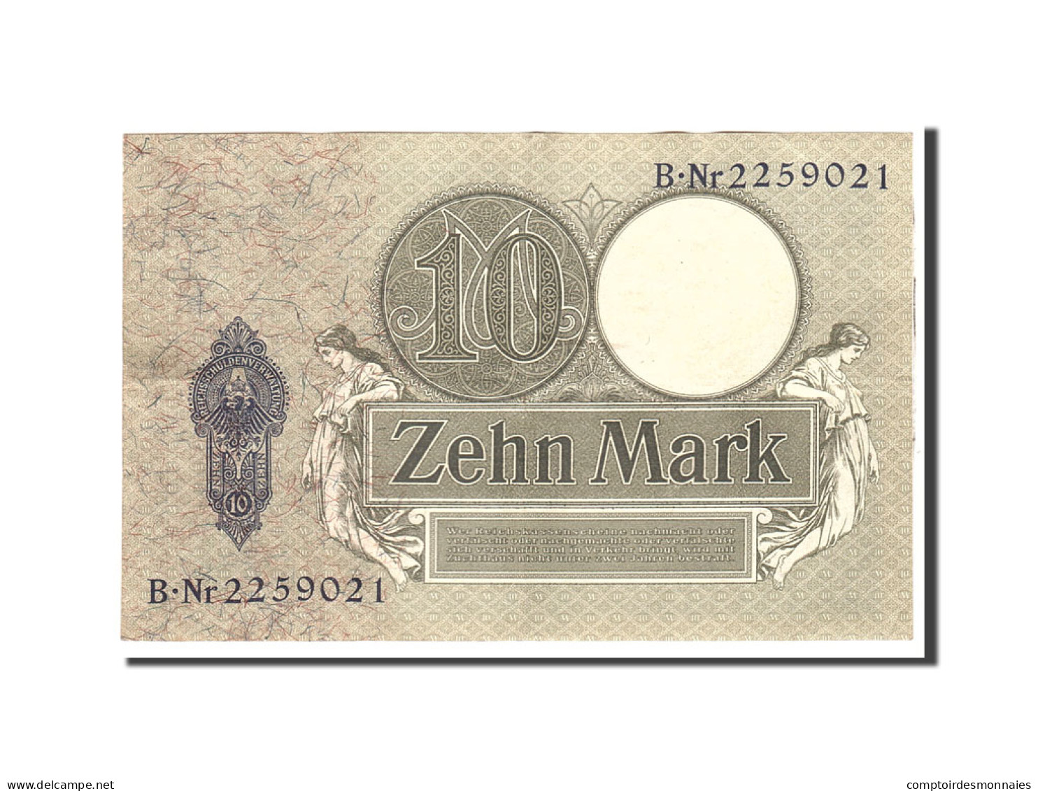 Billet, Allemagne, 10 Mark, 1906, 1906-10-06, KM:9b, TTB+ - 10 Mark