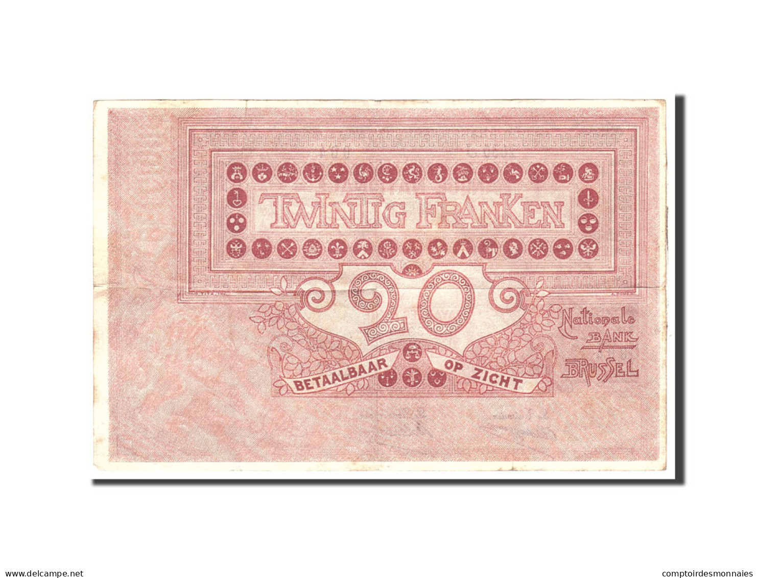 Billet, Belgique, 20 Francs, 1913, 1913-01-18, KM:67, TTB - 5-10-20-25 Francos