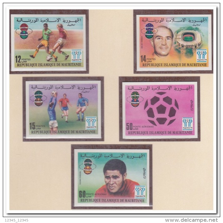 Mauritanië 1977 Imperf., Postfris MNH, Football, Sport - Mauritanië (1960-...)