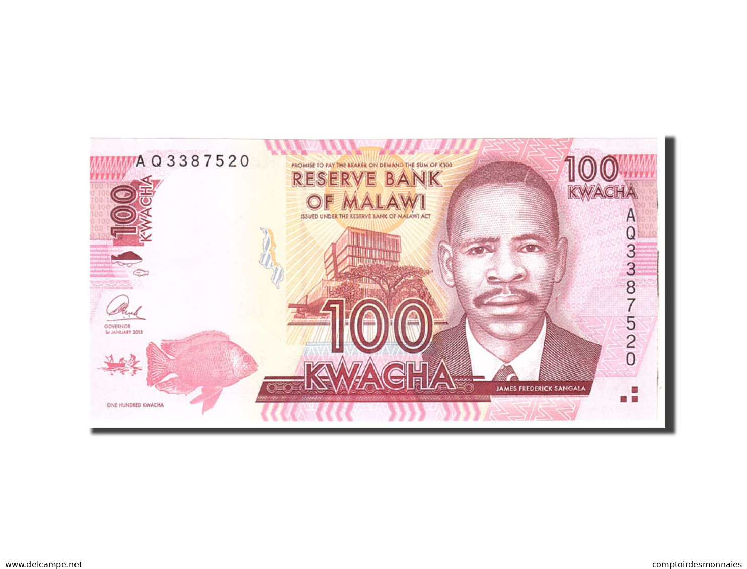 Billet, Malawi, 100 Kwacha, 2013, 2013-01-01, KM:59, NEUF - Malawi