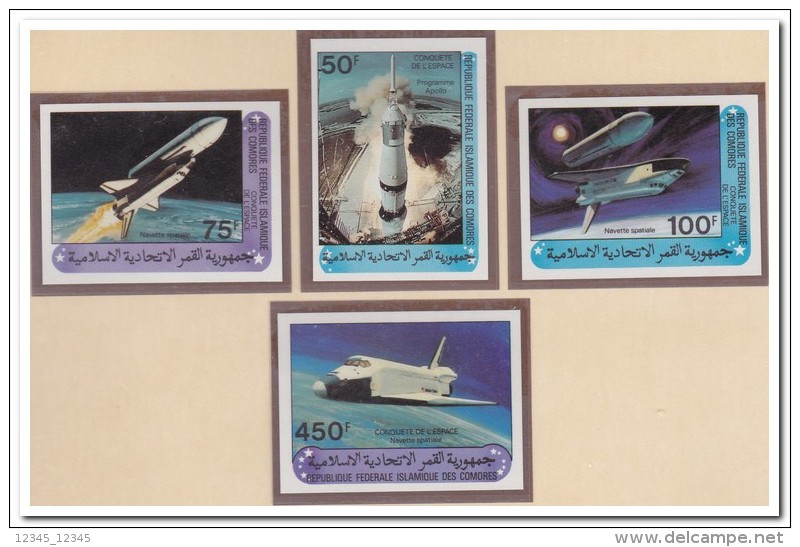 Comoren 1981 Imperf., Postfris MNH, Space - Comoren (1975-...)