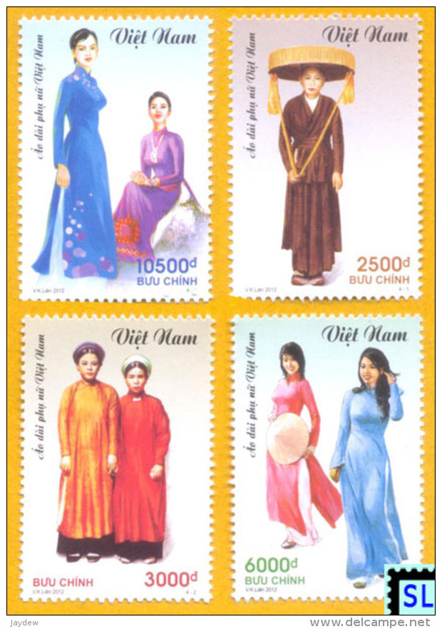 Vietnam Stamps 2012, Áo Dài Of Vietnamese Women, MNH - Vietnam