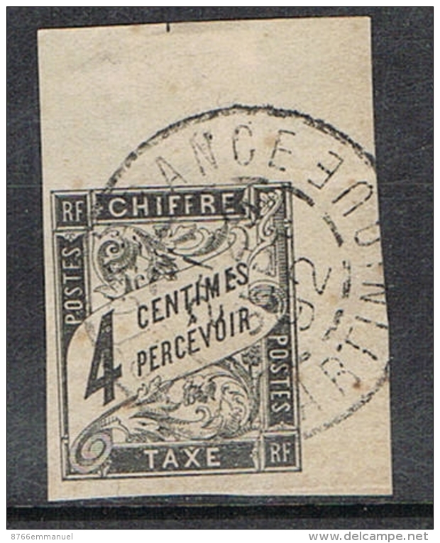 COLONIE GENERALE TAXE N°4  Oblitération De Fort-de-France Martinique  TB - Postage Due