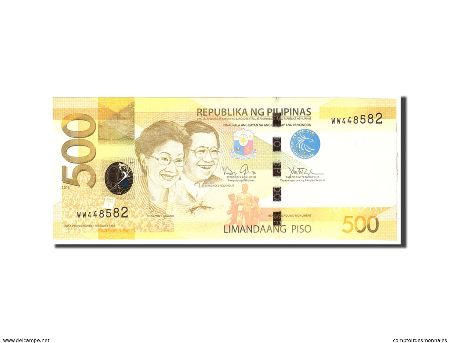 Billet, Philippines, 500 Piso, 2013, Undated, KM:210a, NEUF - Philippines
