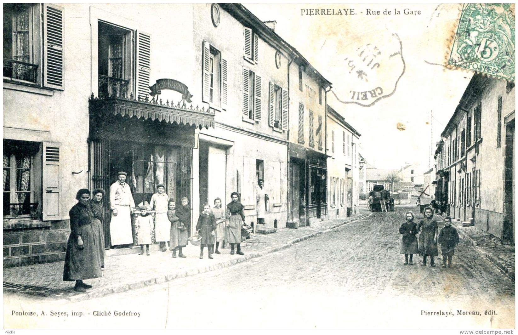 N°51150 -cpa Pierrelaye -rue De La Gare- - Pierrelaye