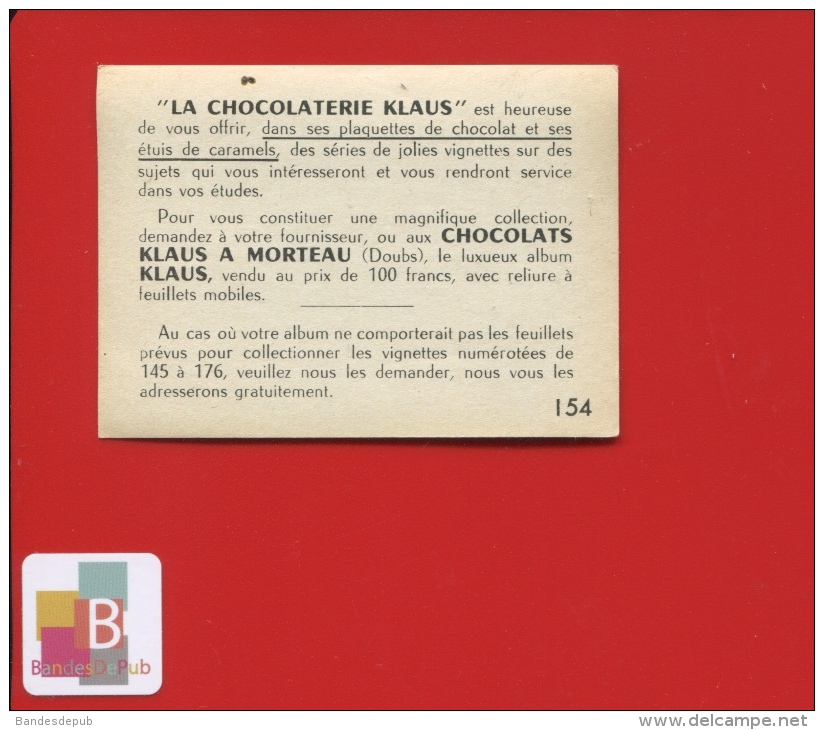Chocolat KLAUS  Morteau DOUBS IMAGE  ANCIENNE VOITURE COURSE TALBOT DARRACQ THOMAS CIRCUIT LE MANS - Altri & Non Classificati