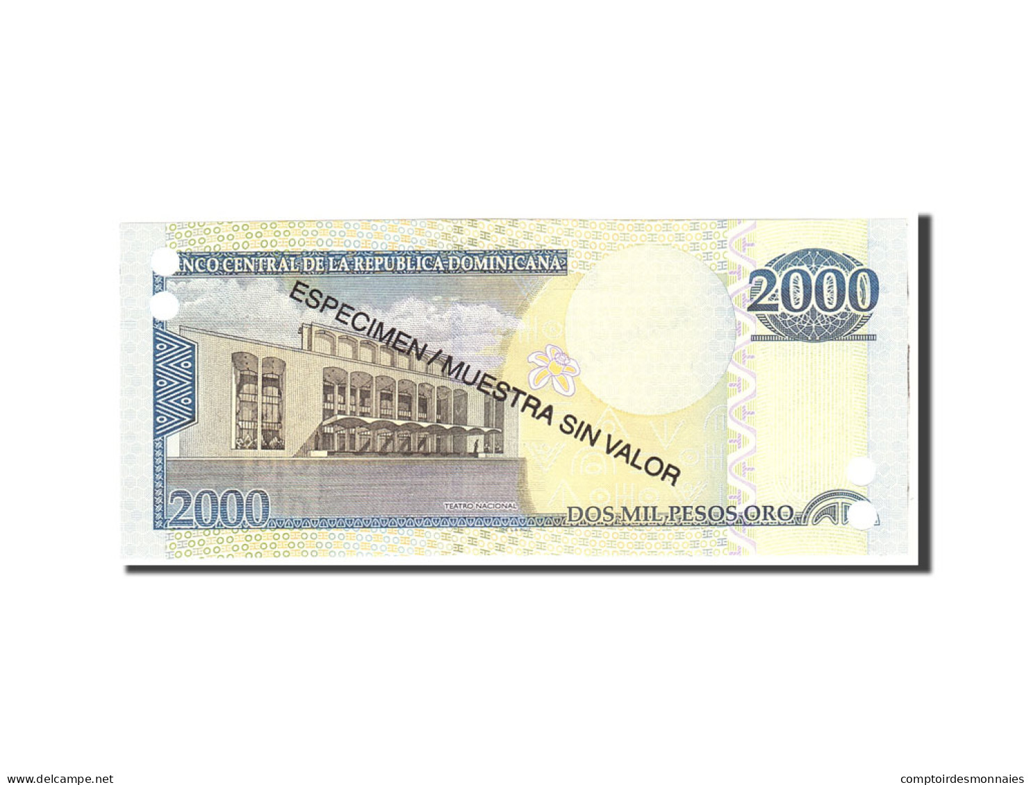 Billet, Dominican Republic, 2000 Pesos Oro, 2009, Undated, KM:181s2, NEUF - Dominicaine