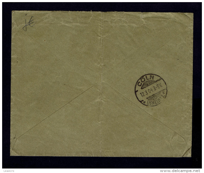 D.Charles Cover 1904 Koln Portugal Lisboa Gc2589 - Other & Unclassified