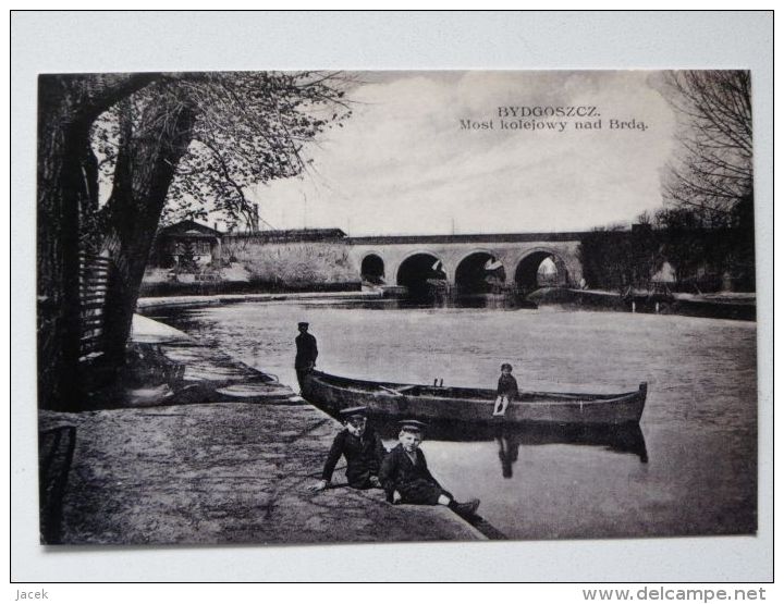 Bromberg / Bydgoszcz 1930 Year / Railway Bridge Over The Brda River   / Reproduction - Westpreussen
