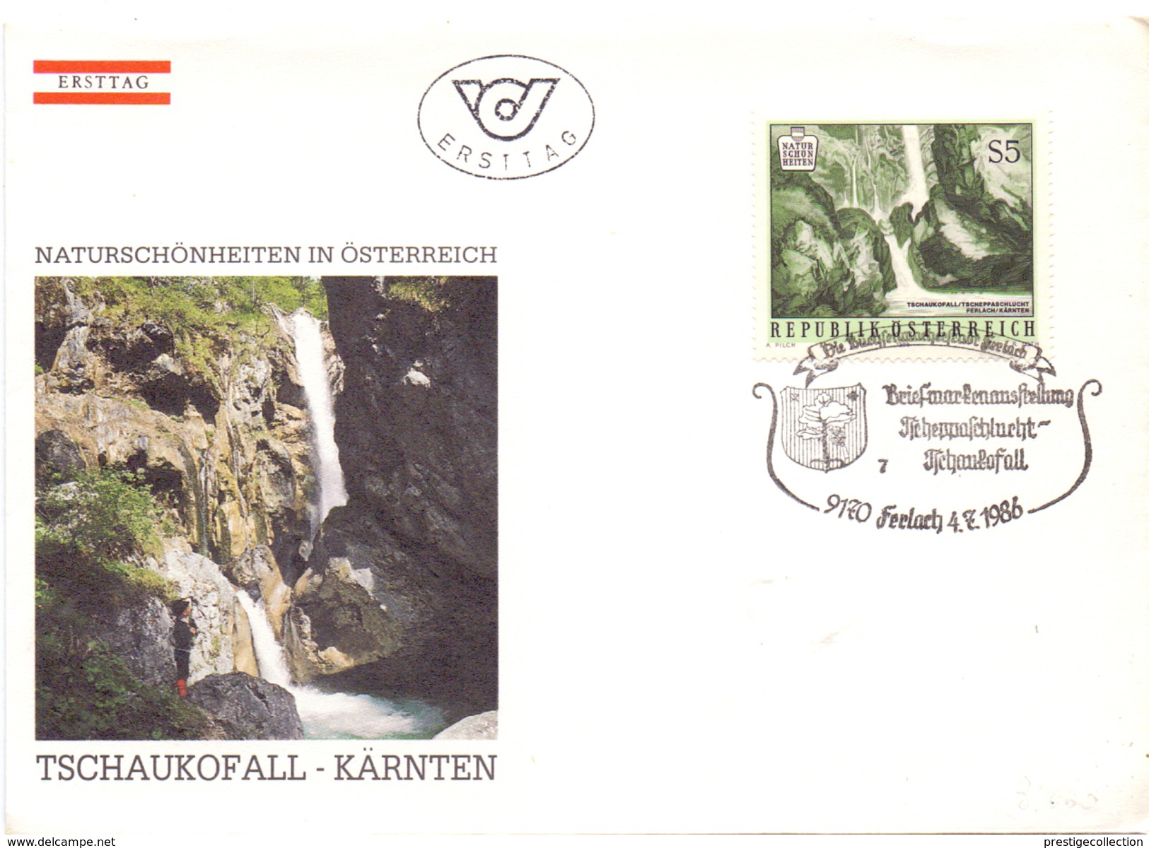 OSTERREICH  WATERFALL 1986  FDC  (SET160385) - Autres & Non Classés