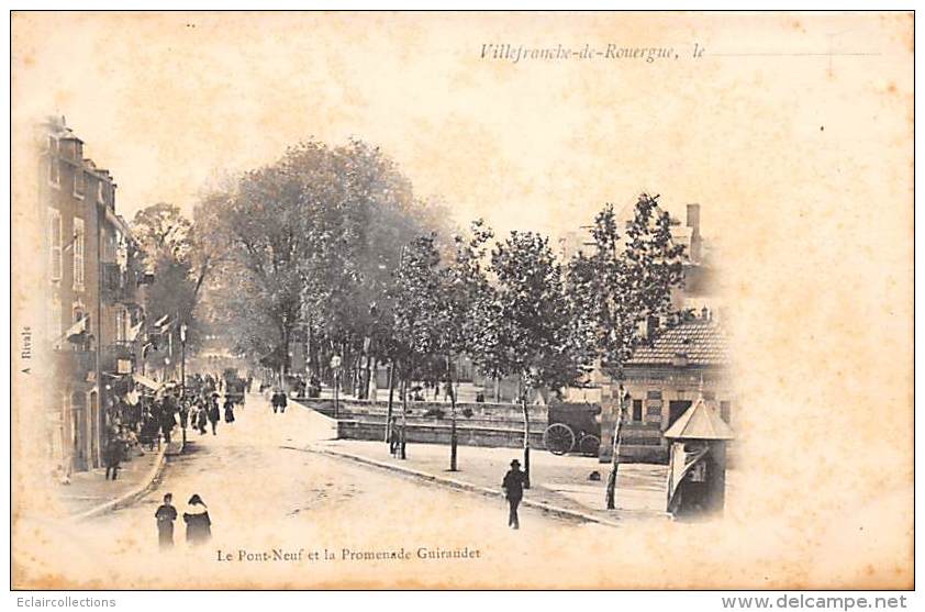 Viilefranche De Rouergue     12    Pont Neuf Et Promenade Guiraudet - Villefranche De Rouergue