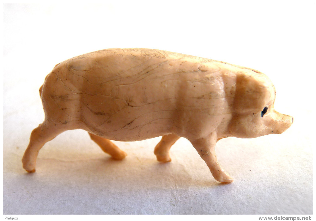 FIGURINE CLAIRET  - ANIMAUX ANIMAL DE LA FERME - COCHON (2) Debout Pas Starlux - Pigs