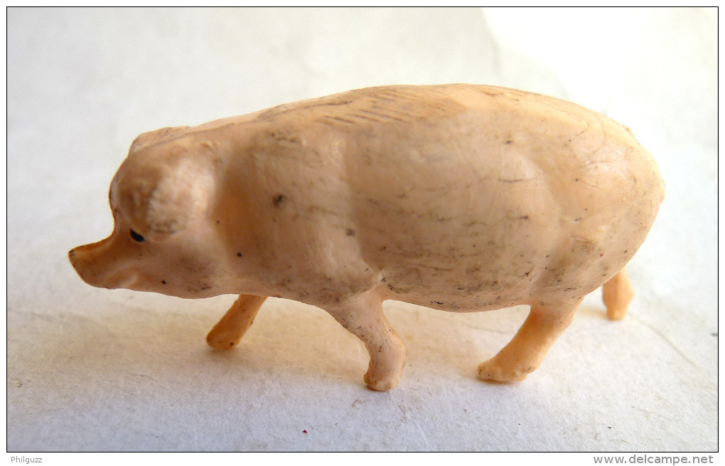 FIGURINE CLAIRET  - ANIMAUX ANIMAL DE LA FERME - COCHON (2) Debout Pas Starlux - Cochons