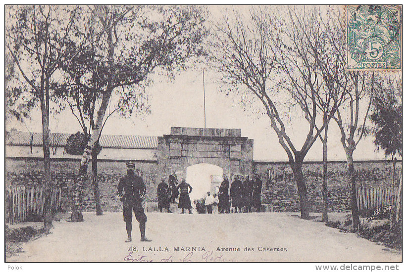 Be - Cpa Algérie - LALLA MARNIA - Avenue Des Casernes - Altri & Non Classificati