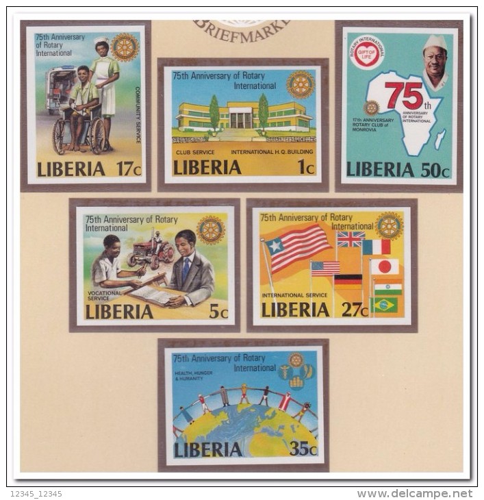 Liberia 1979 Imperf., Postfris MNH, Rotary - Liberia