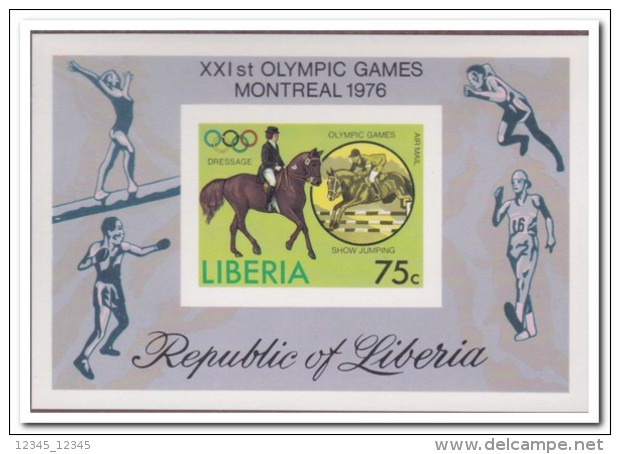 Liberia 1976 Imperf., Postfris MNH, Olympic Games, Dressage - Liberia