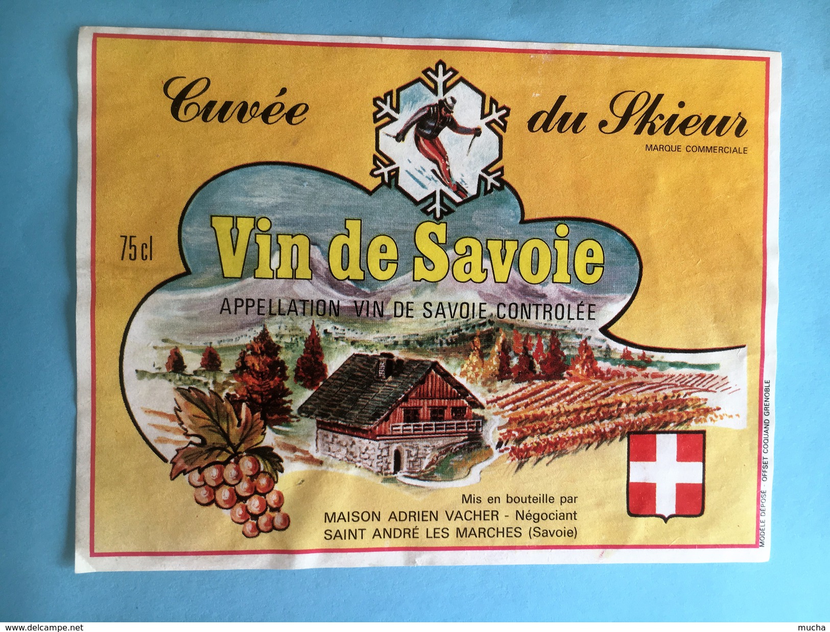 1912 - Vin De Savoie Cuvée Du Skieur - Ski