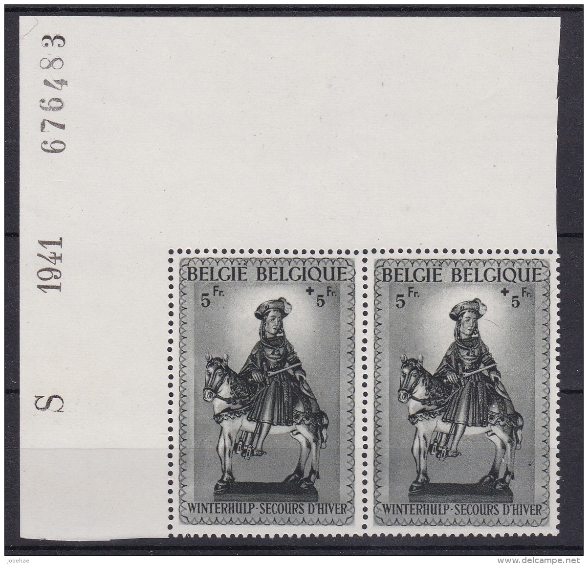 Belgie Drukdatum COB** 583-592 - Hoekdatums