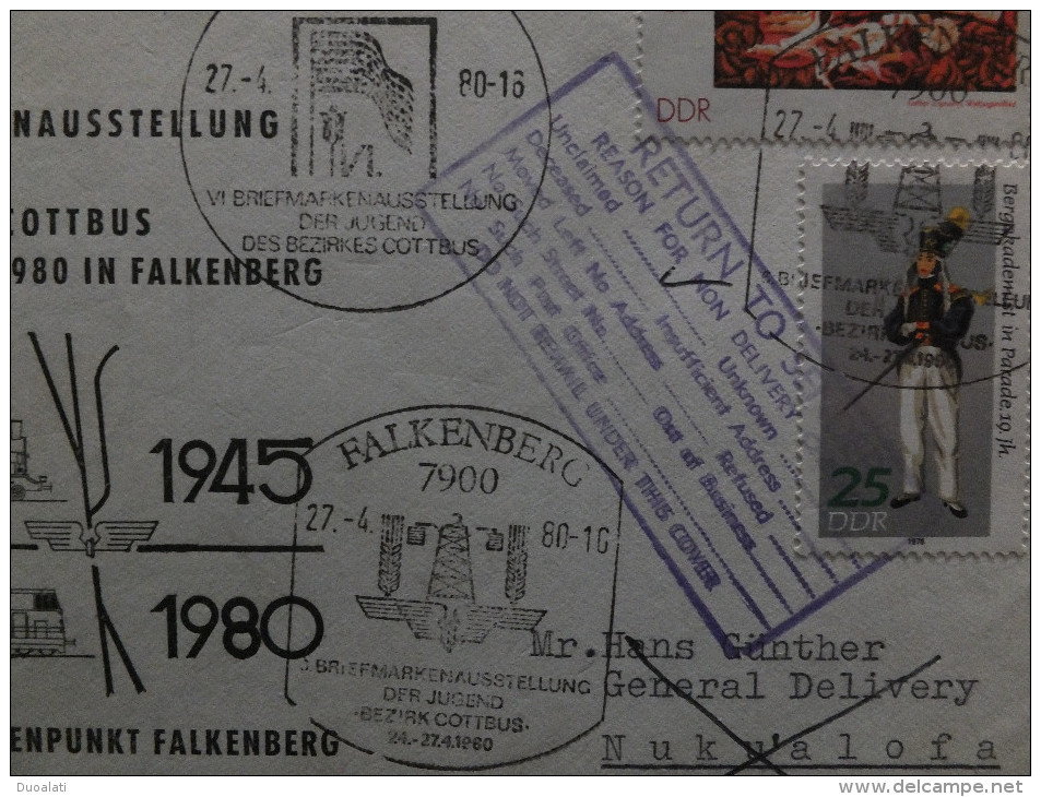 DDR Germany 4 Covers 4 Briefen Philatelistic Exhibitions Briefmarkenausstellung Commemorative Postmark Sonder Stempel