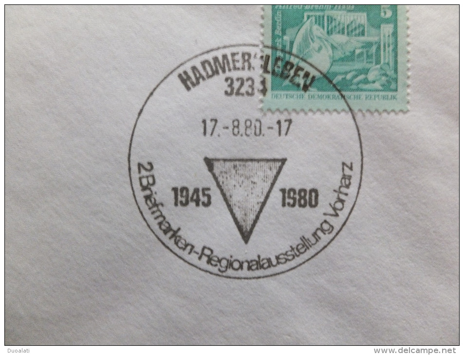DDR Germany 4 Covers 4 Briefen Philatelistic Exhibitions Briefmarkenausstellung Commemorative Postmark Sonder Stempel