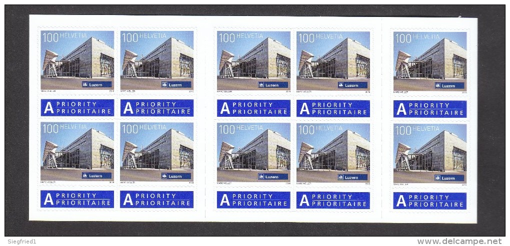 Schweiz  ** 2460-2463 Bahnhöfe  Kleinbogen Und MH Skl Neuausgabe 8.9. 2016 - Unused Stamps