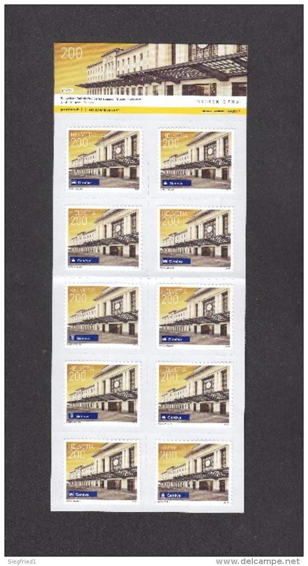 Schweiz  ** 2460-2463 Bahnhöfe  Kleinbogen Und MH Skl Neuausgabe 8.9. 2016 - Unused Stamps