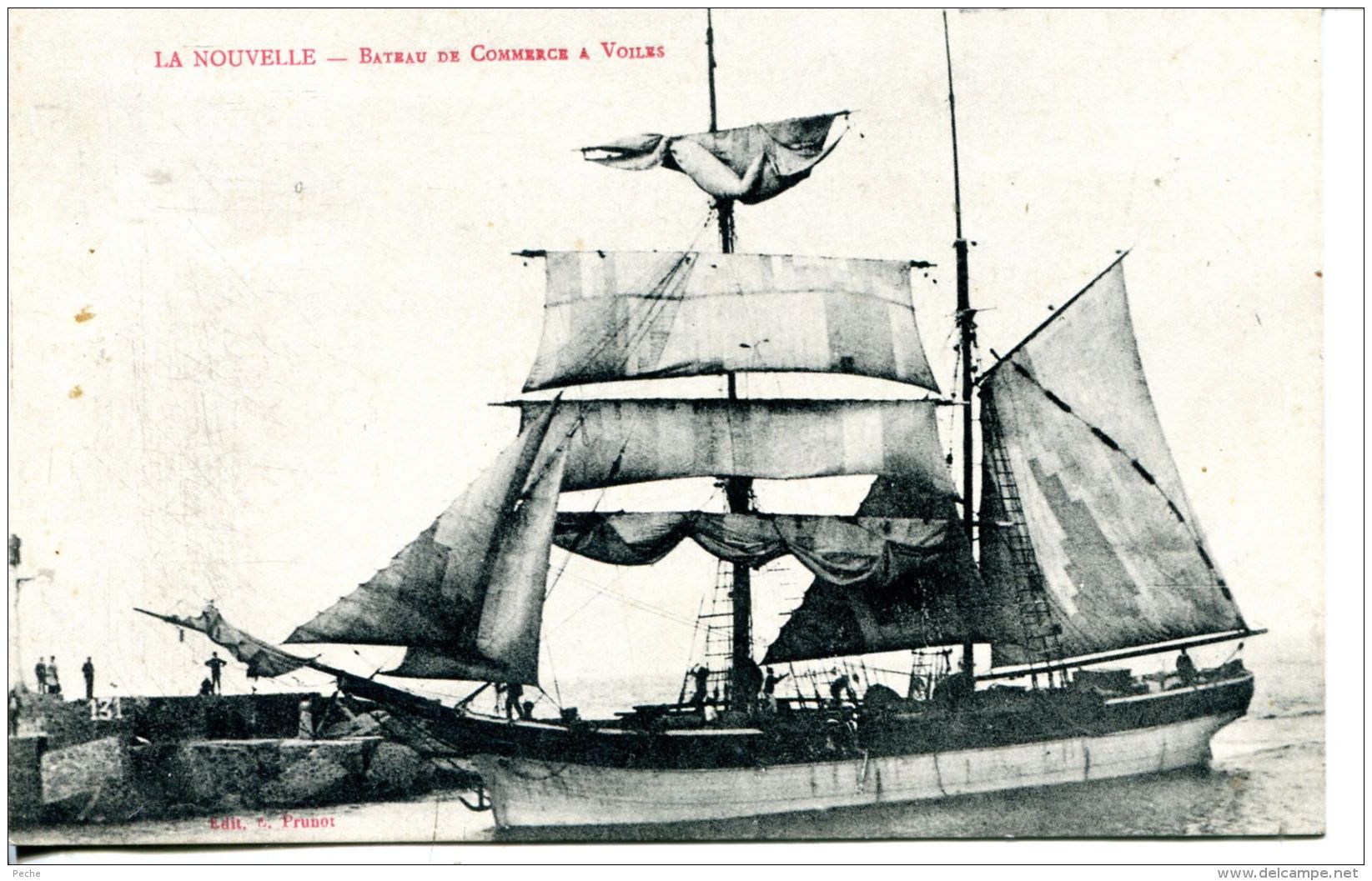 N°51196 -cpa La Nouvelle -bateau De Commerce à Voiles- - Cargos