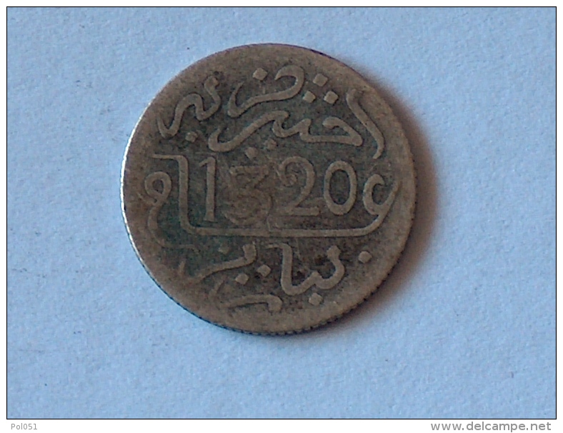 MAROC 1/2 Dirham - Abdelaziz 1320 -1903 3 ARGENT SILVER - Maroc