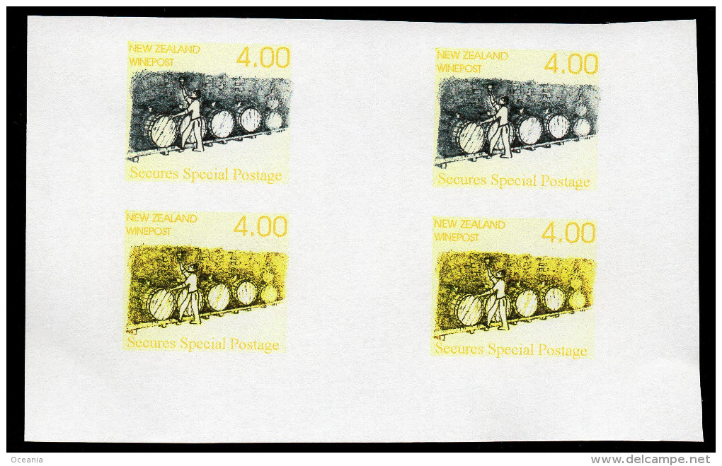 New Zealand Wine Post Proof Color Trials- Yellow Printings - Other & Unclassified