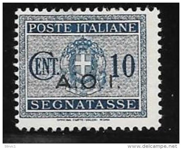 Italian Eastern Africa, Scott # J2 Mint Hinged Italy Postage Due,overprinted,1941, Thin - Italian Eastern Africa