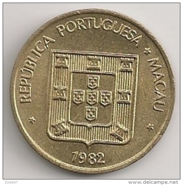 Moeda Macau/Portugal - Coin Macao 50 Avos 1982 - MBC - Macao