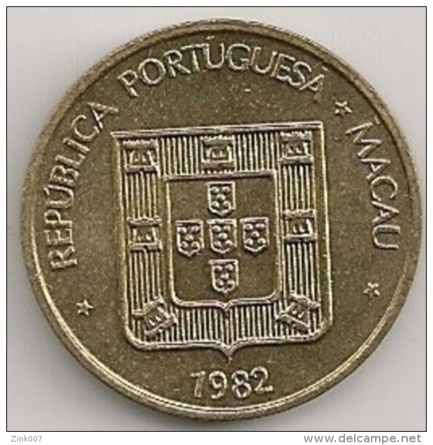 Moeda Macau/Portugal - Coin Macao 20 Avos 1982 - MBC - Macau