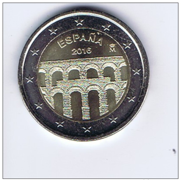 Spagna - 2 Euro Commemorativo Anno 2016  -   Acquedotto Di Segovia - Spagna
