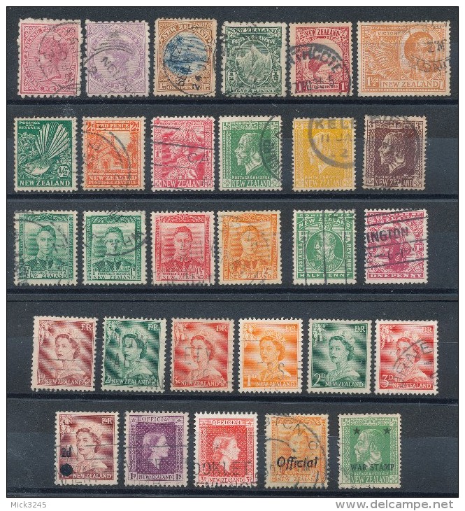 Nouvelle Zélande Petit Lot De 29 Timbres - Collections, Lots & Series