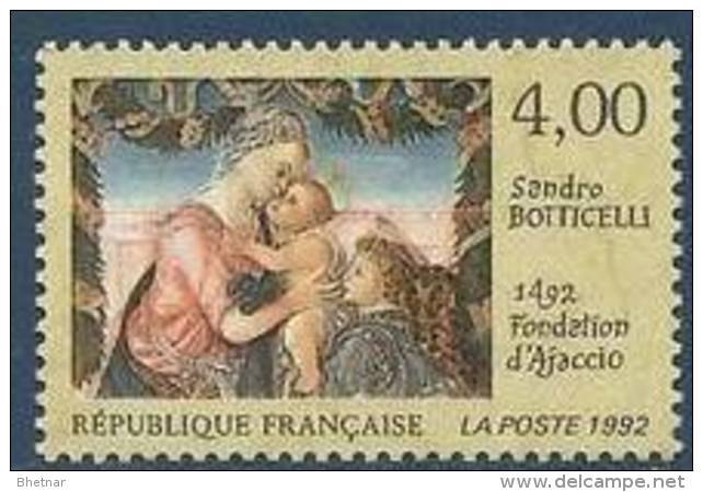 FR YT 2754 " Fondation D'Ajaccio S. Botticelli " 1992 Neuf** - Neufs