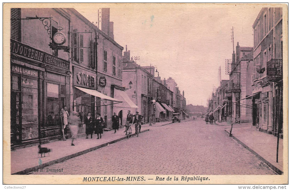 71-MONTCEAU-LES-MINES- RUE DE LA REPUBLIQUE - Montceau Les Mines