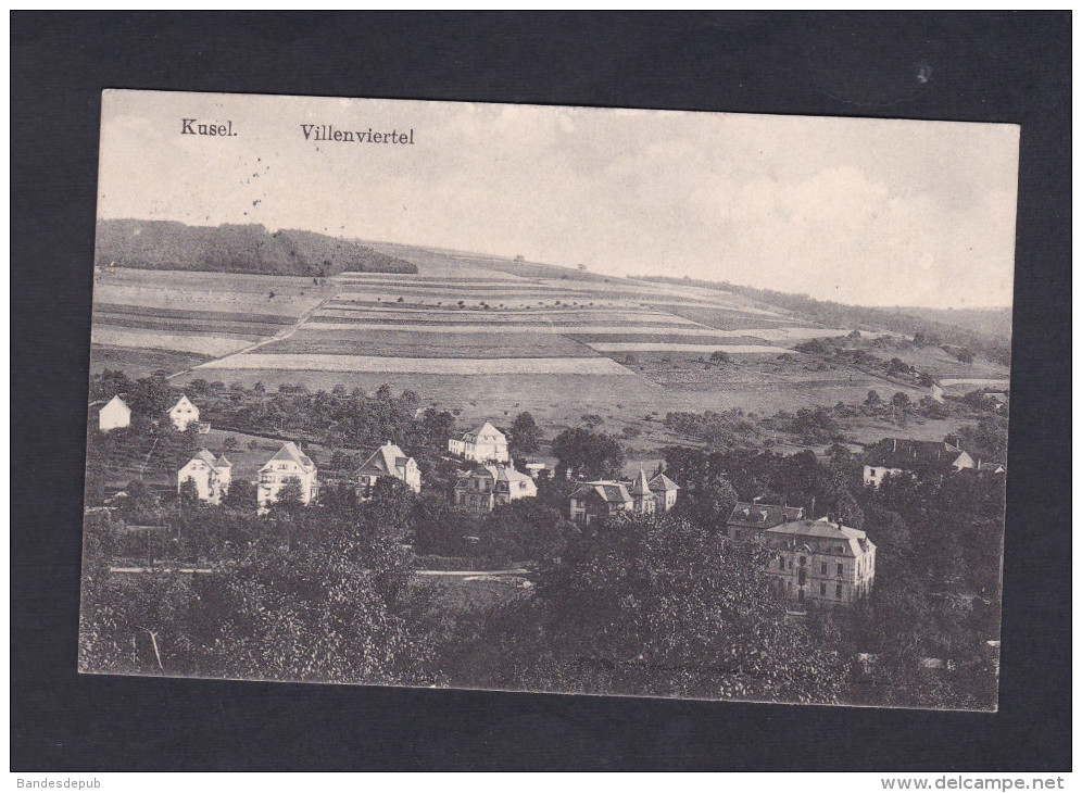 AK Kusel Villenviertel Feldpost Guerre 14-18 10. Komp.  L.I. R. 5 ( Vers Vallerange ) - Kusel