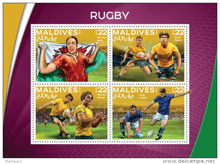 Maldives. 2016 Rugby. (503a) - Rugby