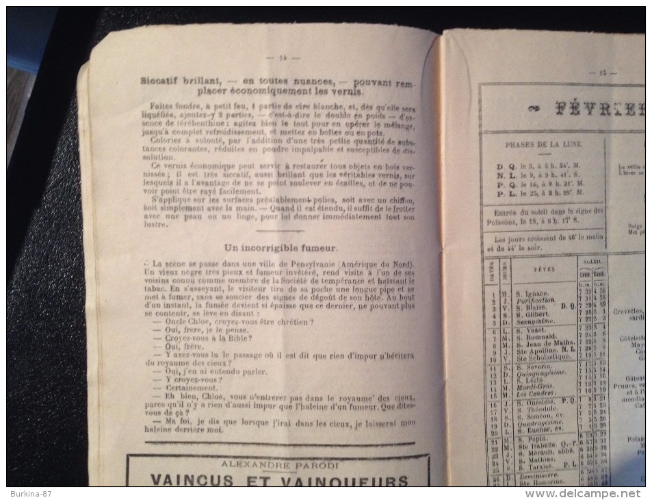 Almanach,  1899, 15 Cm X 20 Cm,  édité Par Fayard - Tamaño Pequeño : ...-1900