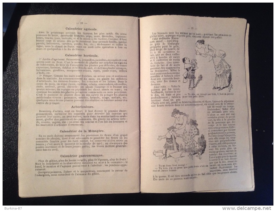 Almanach,  1899, 15 cm X 20 cm,  édité par Fayard