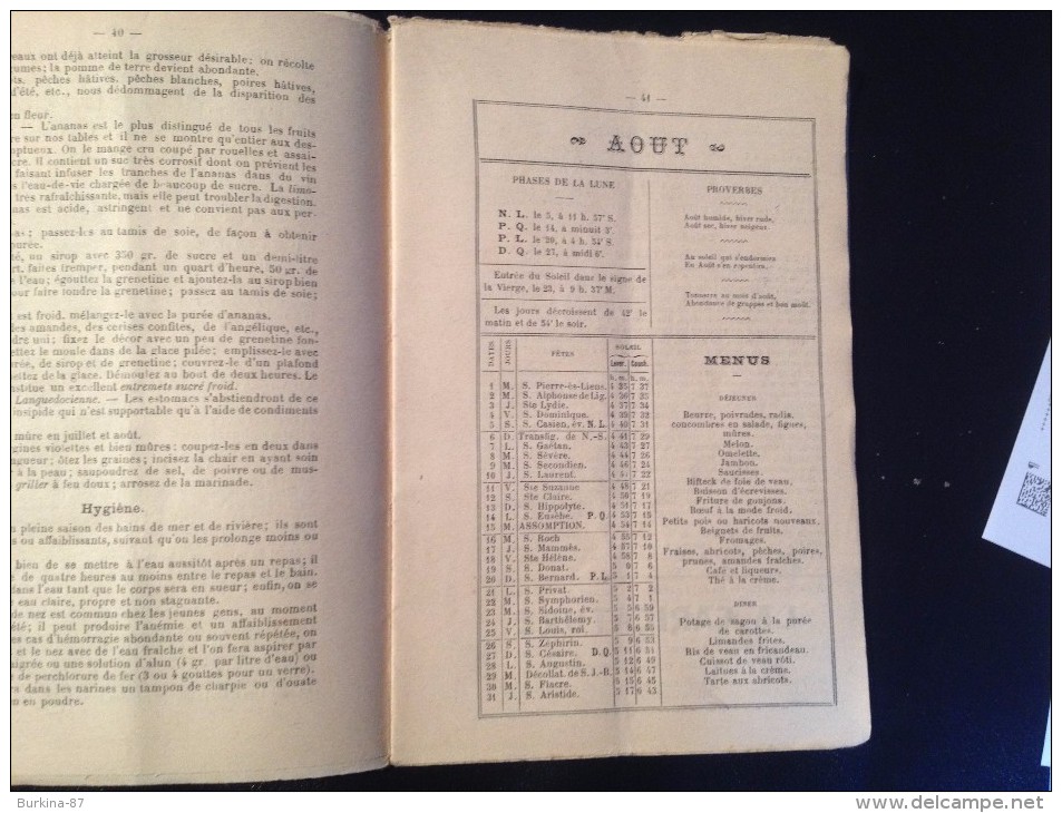 Almanach,  1899, 15 cm X 20 cm,  édité par Fayard