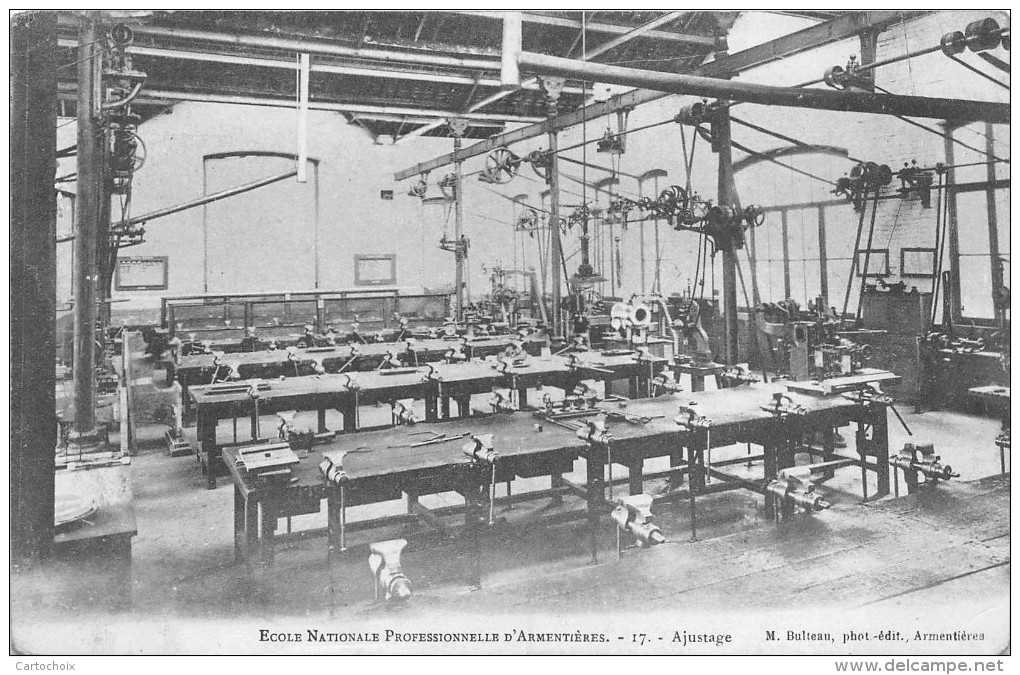 59 - Armentières - Ecole Nationale Professionnelle - Ajustage De Pièces - Armentieres