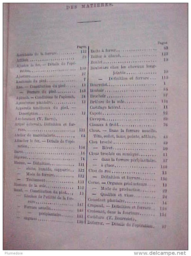 EO 1887 , ANDRE SANSON : ALIMENTATION RAISONNEE DES ANIMAUX , LA MARECHALERIE ( 1882 ) reliés en un volume